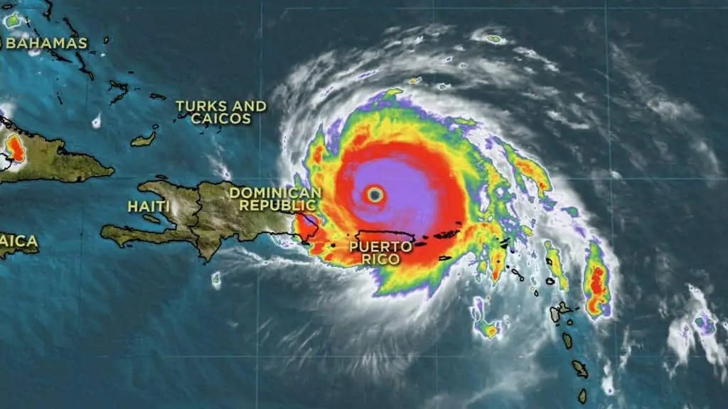 huracán en punta cana