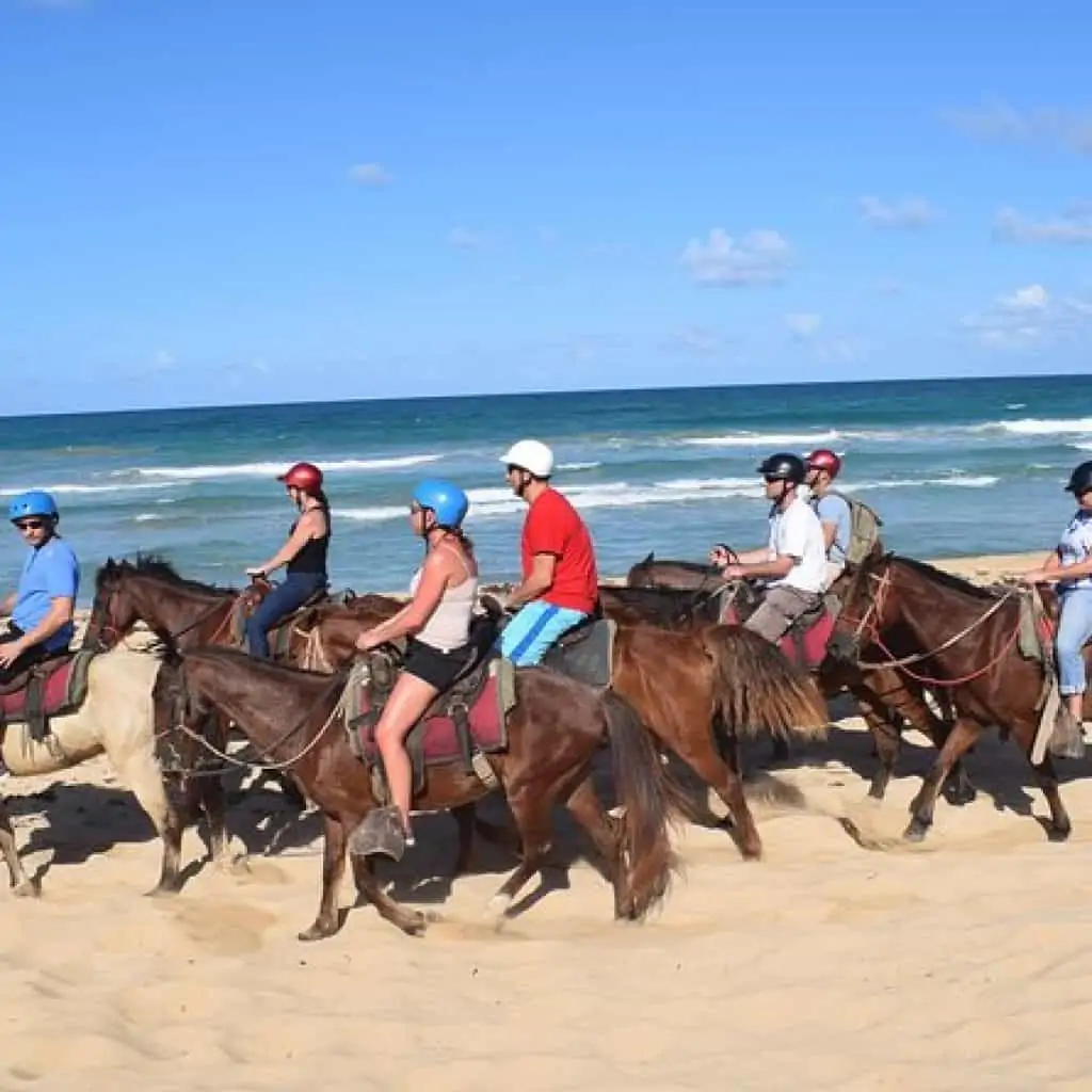Beach horseback riding in Punta Cana