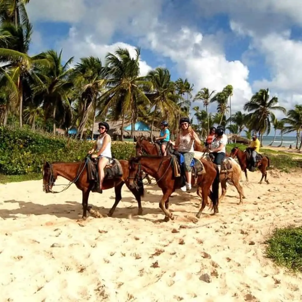 Beach horseback riding in Punta Cana