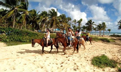 Beach horseback riding in Punta Cana