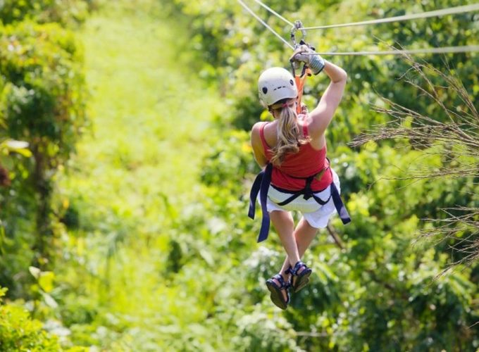 Excursión en tirolina en Punta Cana