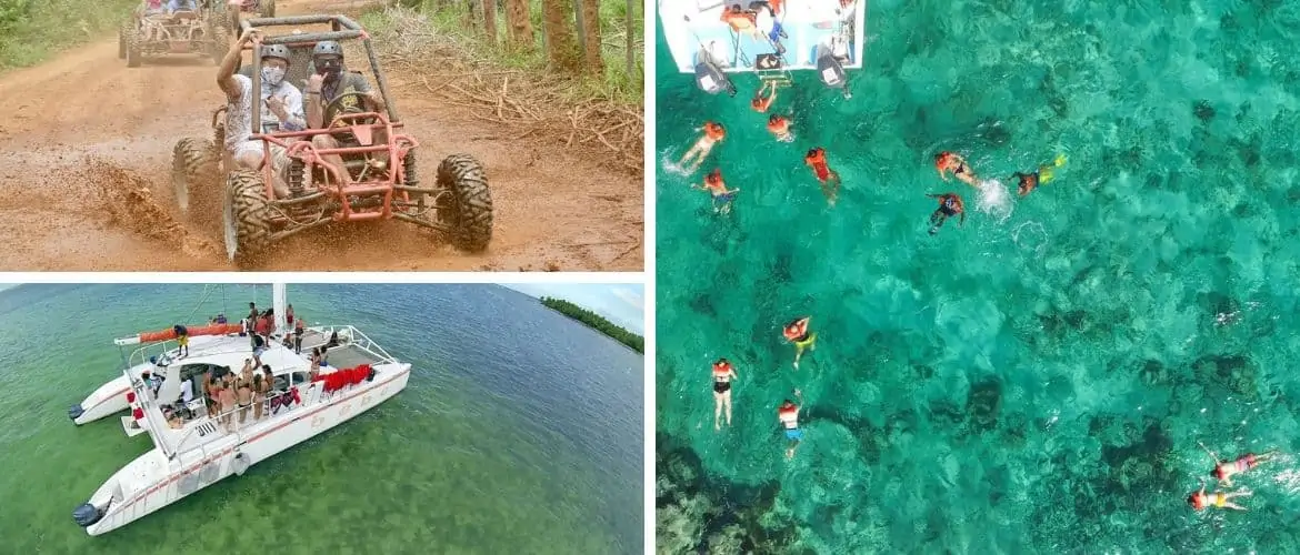 Dune Buggy, Party Boat & Snorkeling Combo