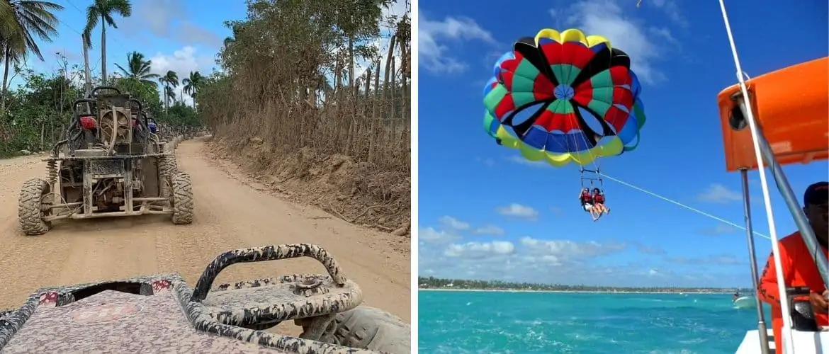 Combo de Buggy y Parasailing