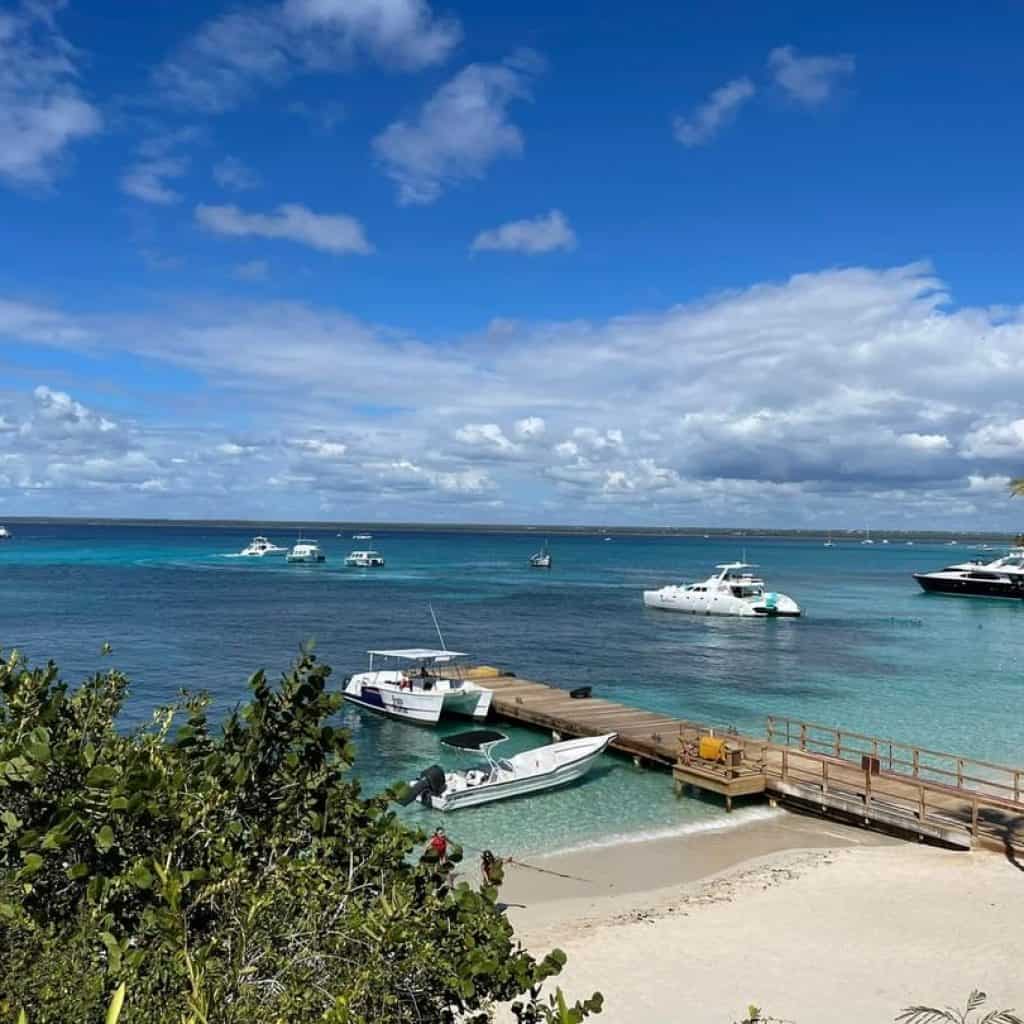 The port at isla catalina