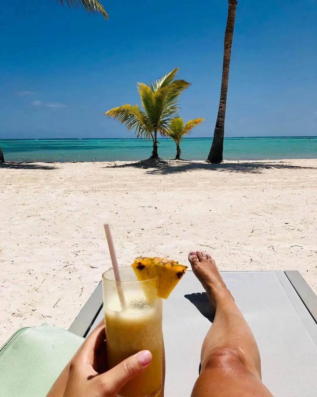 Pictures of Punta Cana: Having a drink at the beach!