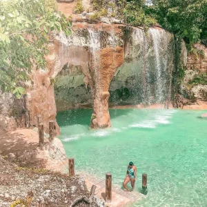 Waterfall at Scape Park In Punta Cana