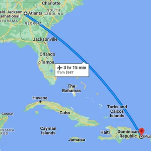 Flight from Atlanta to Punta Cana
