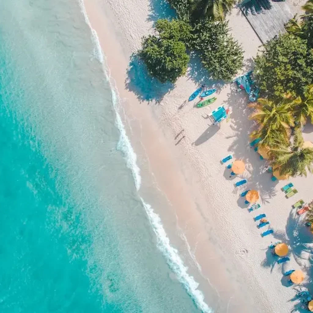 An aerial picture of Punta Cana