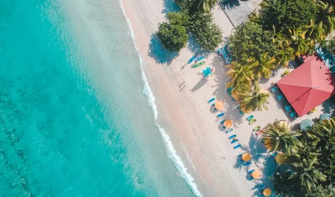 An aerial picture of Punta Cana