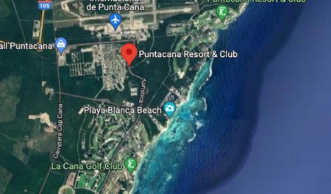A map of Punta Cana