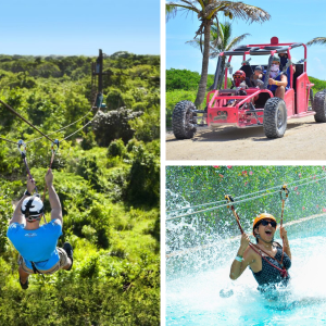 Aventura en buggy y tirolina