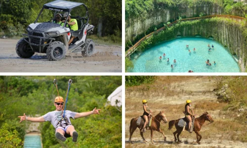 Zipline Splash, 4×4 Polaris Off-road & Horseback Riding Combo