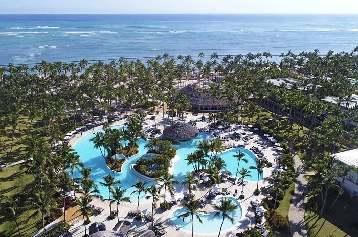All-inclusive resort grounds in Punta Cana