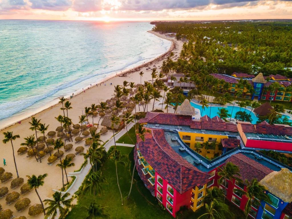 Resort pool and beach at affordable all-inclusive