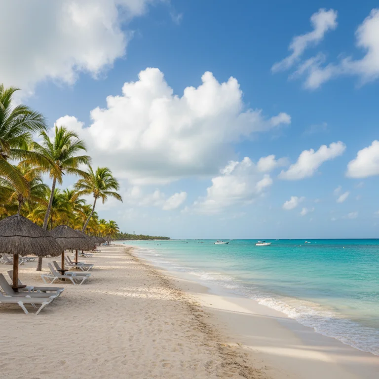 Punta Cana beach in April