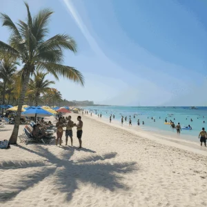 Punta Cana beach in August