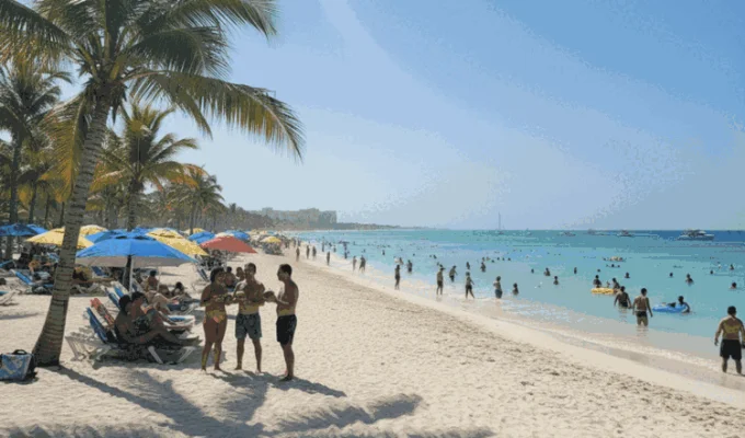 Punta Cana beach in August