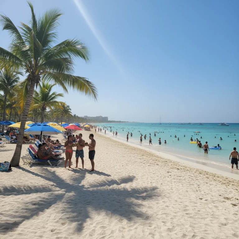 Punta Cana beach in August
