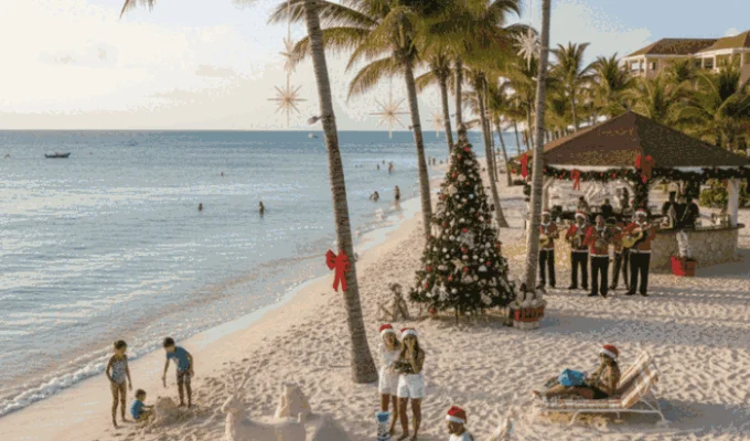 Punta Cana beach in December