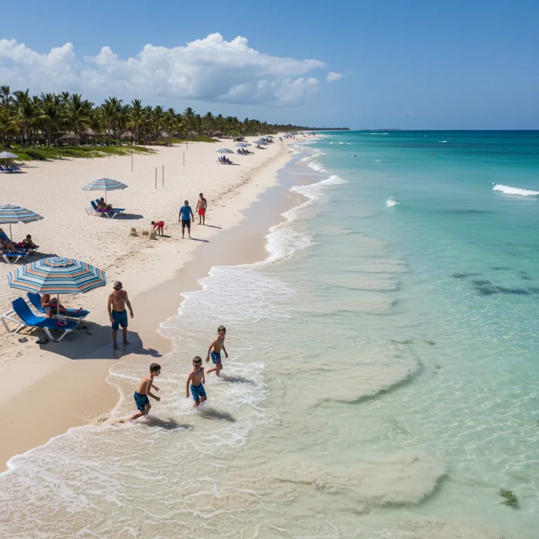 Punta Cana beach in July